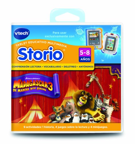 VTech - Juego Madagascar 3 para Tablet Educativo Storio (3480-282222)