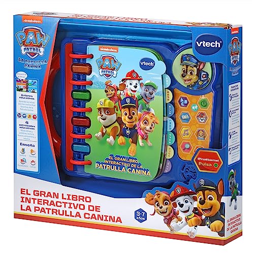 VTech Libro Interactivo de la Patrulla Canina 10 Aniversario, Color, Normal (3480-618122)