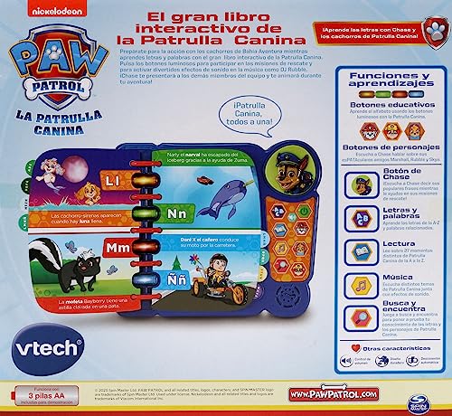 VTech Libro Interactivo de la Patrulla Canina 10 Aniversario, Color, Normal (3480-618122)