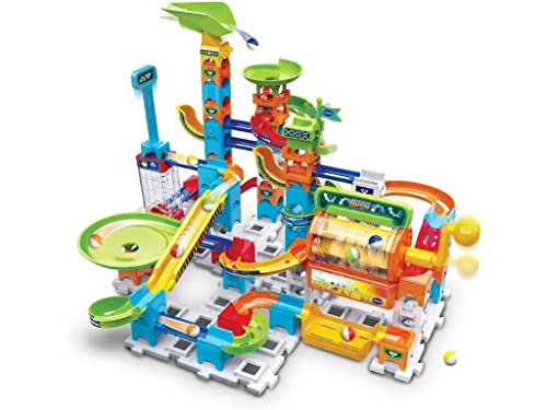 VTech - Marble Rush Deluxe Corkscrew Set, Circuito de canicas Interactivo, Juguete de construcción para niños +4 años, versión española