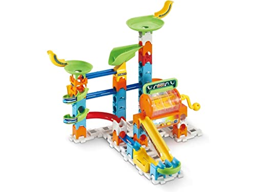 VTech - Marble Rush Deluxe Corkscrew Set, Circuito de canicas Interactivo, Juguete de construcción para niños +4 años, versión española