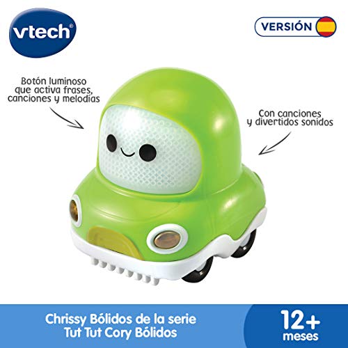 VTech- TTCory Bólidos Chrissy. Vehículo Interactivo con Voz bebés +12 Meses, Color (3480-546022)