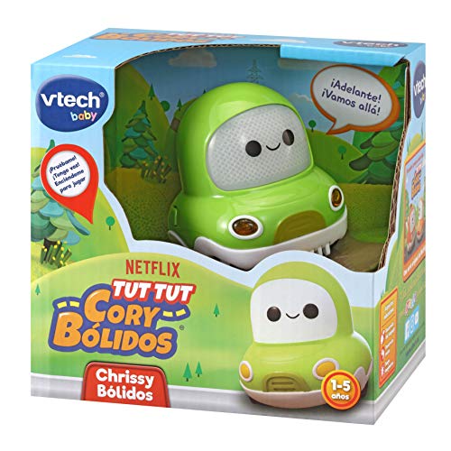 VTech- TTCory Bólidos Chrissy. Vehículo Interactivo con Voz bebés +12 Meses, Color (3480-546022)