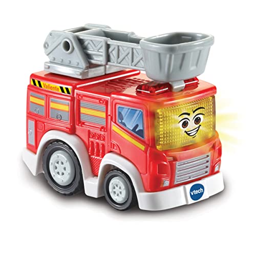 VTech - TutTut Bólidos Pack de 3 Coches con botón Sorpresa, María la policía, Valiente camión de Bomberos y Victoria Coche Carreras, Multicolor, Versión ESP