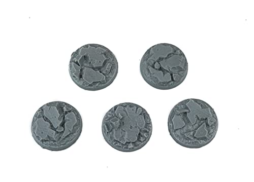 War World Gaming War Torn City - Peanas Redondas Escombros x 5 (25mm) - 28mm Miniaturas