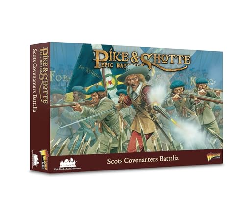 Warlord Games Scots Covenanters Battalia - Miniaturas de plástico a escala épica para polvo negro, era napoleónica altamente detallada para juegos de guerra de mesa