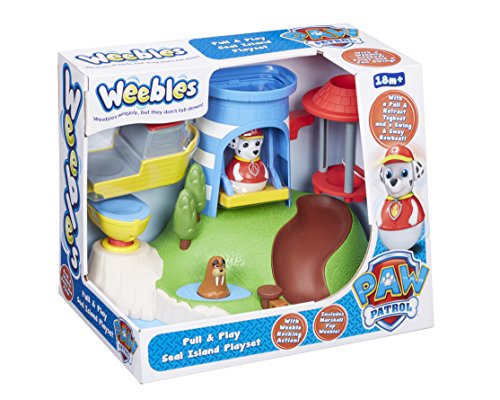 Weebles Paw Patrol Pull and Play Seal Island Playset