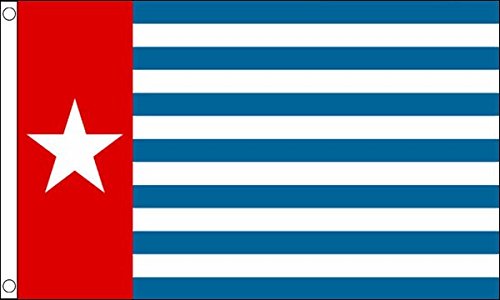 West Papua Bandera 1,5 M X 0,9 M Nuevo Guinea Indonesia Pancarta Con 2 Ojales Nuevo