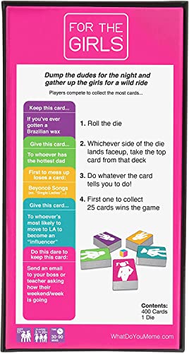 WHAT DO YOU MEME? For The Girls - El Mejor Juego de Fiesta de Noche para niñas (edición británica)