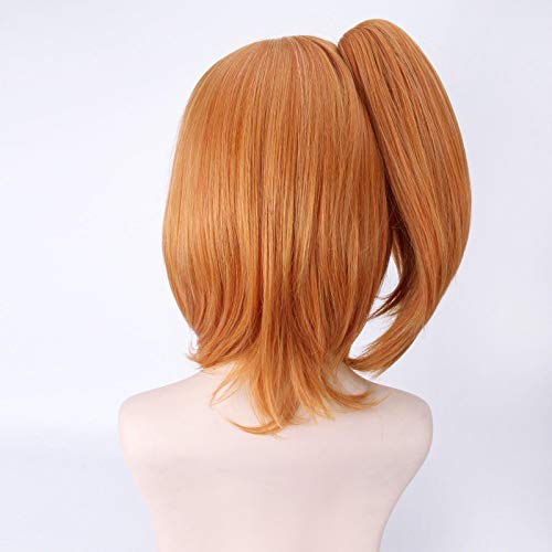 WHBHD LoveLive Kousaka Honoka Wig Love Live Cosplay Props Sintético Peluquería Partido Películas Pelucas Comic con Carnaval Wear Ponytail