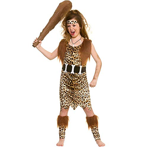 Wicked Costumes Girls Kids Stone Age Cave Girl Historical 11 - 13 years