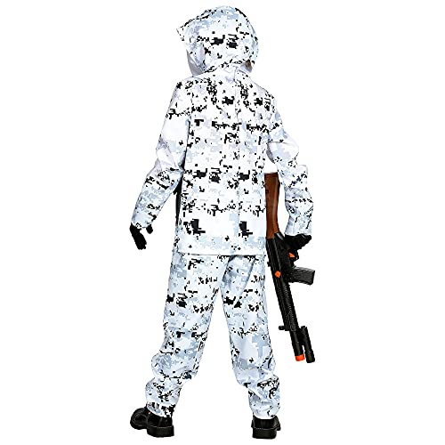 WIDMANN 01717 Arctic Special Forces - Disfraz infantil (140 cm), color blanco y gris , color/modelo surtido