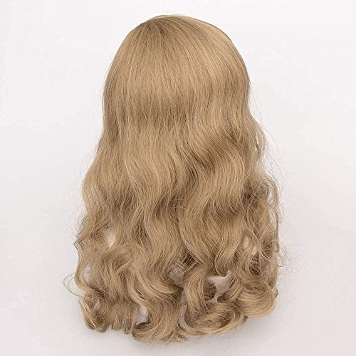 Wigs European and Female Long Side Curls Divided Rose Net Wig 64CM