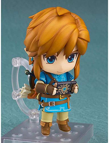 WIJJZY The Legend of Zelda Link Q Version Nendoroid Toy con Accesorios Figuras de Anime móviles Modelo de Personaje Regalo de cumpleaños Colección de estatuas Decoración