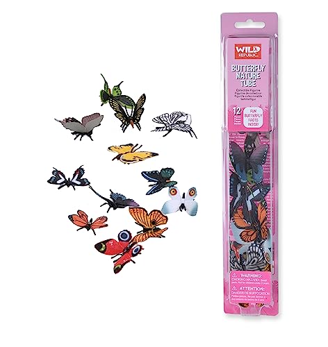 Wild Republic - Mariposas, juguete colección Nature Tube, 32 cm (12889) , color/modelo surtido