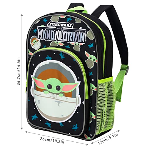 William Lamb Star Wars Baby Yoda The Mandalorian Kids Premium Mochila escolar Mochila de viaje, multicolor, 36,7 cm (alto) 26 cm (ancho) 13 cm (profundidad), (profundidad), (02936), multicolor