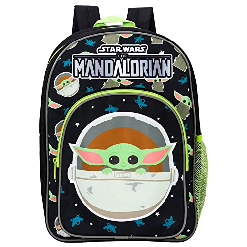 William Lamb Star Wars Baby Yoda The Mandalorian Kids Premium Mochila escolar Mochila de viaje, multicolor, 36,7 cm (alto) 26 cm (ancho) 13 cm (profundidad), (profundidad), (02936), multicolor