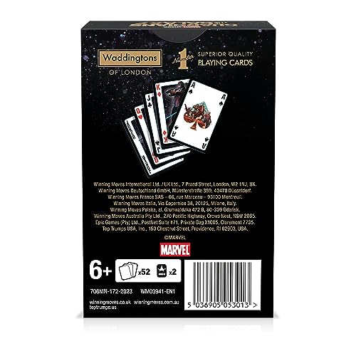 Winning Moves Marvel Guardians of The Galaxy Playing Cards Classic Collector's Deck Guardians of The Galaxy Card Game.
