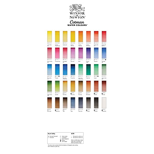 Winsor & Newton Cotman Acuarela En Pastilla, Verde De Hooker Claro, 1,9x1,6x1,1 cm