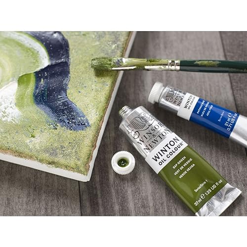 Winsor & Newton Winton - Tubo de Pintura al Óleo, 200 ML, Verde (Verde Esmeralda)