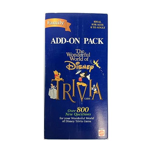 Wonderful World of Disney Trivia Game Add-On Pack; 800 New Questions