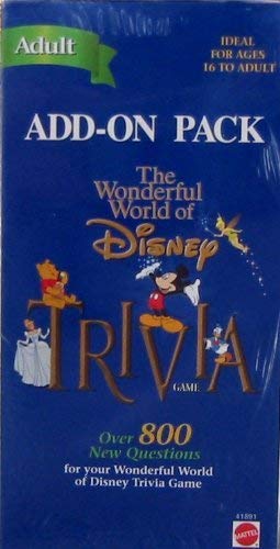 Wonderful World of Disney Trivia Game Add-On Pack; 800 New Questions Adult