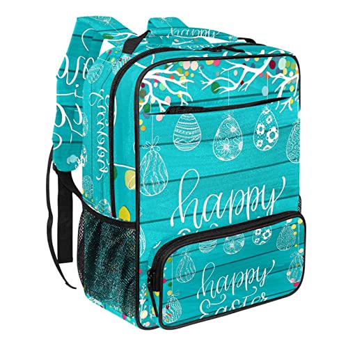 WOSHJIUK Mochila escolar Mochila de viaje para niños,feliz pascua saludo tarjeta de vacaciones,Bolsa Mochila para paseo al aire libre Mochila pequeña