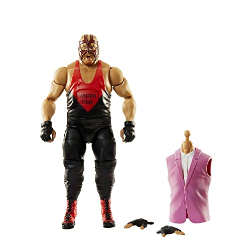 WWE Figura de acción Elite Royal Rumble Vader con Accesorio y Piezas Dok Hendrix Build-A-Figure, HKP16