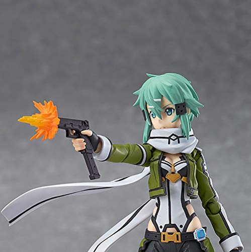 WWSZ Figura de Acción Anime Sword Art Online Sinon 15cm, Figurita Decoración Adornos Coleccionables Juguete Animaciones Modelo de Personaje, PVC Figura de acción Modelo colección