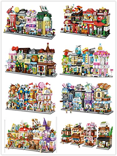 xinchen721 4 unids/Set LOZ Stree Mini Bloques niños construcción Ladrillos niños Juguete niñas Rompecabezas Regalo (1645-1648)