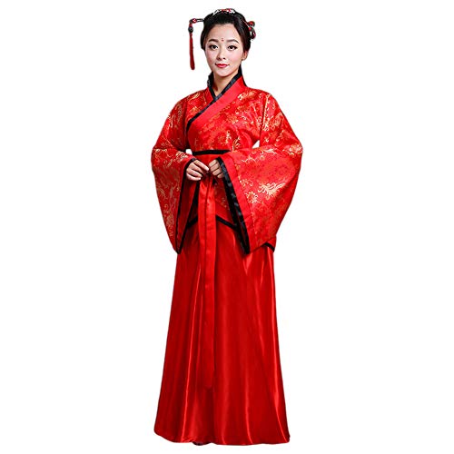 Xinvivion Chino Hanfu - Antiguo Tradicional Traje Tang Falda de Hada Costume Rendimiento Etapa Vestido para Mujer