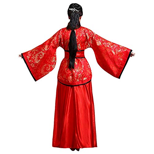 Xinvivion Chino Hanfu - Antiguo Tradicional Traje Tang Falda de Hada Costume Rendimiento Etapa Vestido para Mujer