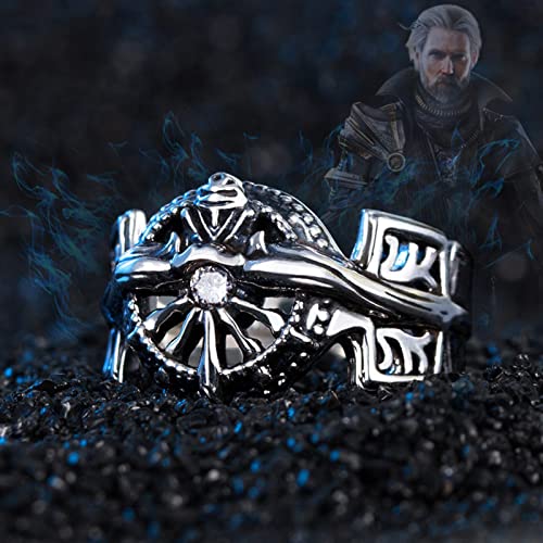 XJruixi Game FF XV Ring Regis Lucis Caelum Cosplay Adjustable Unisex Rings Jewelry Accessories Props Gift