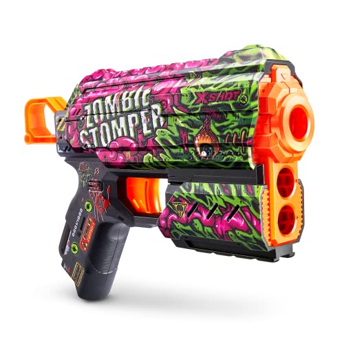 XSHOT-X-Shot Skins Flux, Zombie Stomper (Paquete de 2, 16 Dardos) Lanzadora Espuma, Color, Medium (ZURU 36551A)