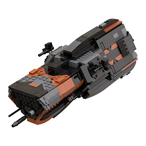 YAKI Tecnología MCRN Morrigan Class Destroyer, nave espacial, 972 bloques de construcción espacial Space Wars, juego de construcción compatible con Lego