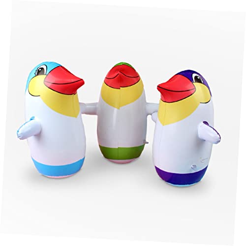 Yardwe 8 Piezas Vaso De Pinguino Vaso Polivinílico Roly del Pingüino Globo Gigante De Animales Juguetes De Bebe Rocas Niño Pequeño Cloruro De Polivinilo Suministros para La Fiesta Navidad