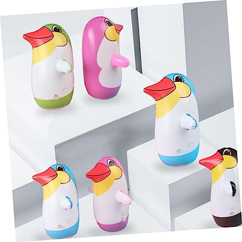 Yardwe 8 Piezas Vaso De Pinguino Vaso Polivinílico Roly del Pingüino Globo Gigante De Animales Juguetes De Bebe Rocas Niño Pequeño Cloruro De Polivinilo Suministros para La Fiesta Navidad