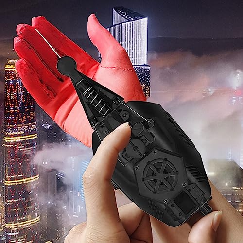 Yctze Web Launcher String Shooters Toy, 3 Piezas Ventosa de Largo Alcance Adhesivo de Pared Carrete Eléctrico en Spider Web Shooters Juego Toypara Halloween Niños Superhéroe Juego de