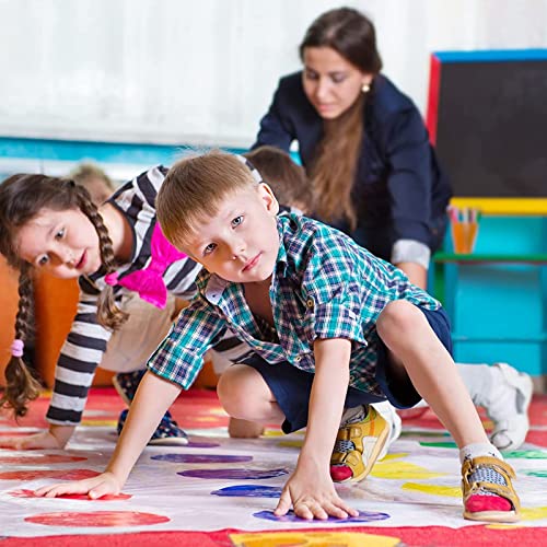 YDMAJF Twisting Juego para Adultos, Juego de Piso Familiar Tapete de Juego,Divertido Juego de Enredos Familiar,Juego Twister para Niños, para Fiestas de cumpleaños y reuniones