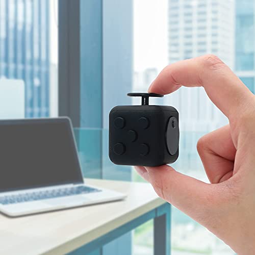 Yeefunjoy Anti-Stress Cube Stress Relieve Toy Juguete sensorial Juguete de estrés Juguete de Alivio de la ansiedad Juguete de Matar Tiempo de Dedo para Oficina Juguete de Aula Regalo - Negro