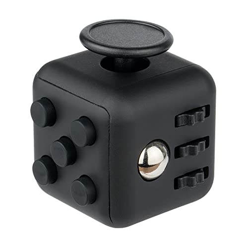 Yeefunjoy Anti-Stress Cube Stress Relieve Toy Juguete sensorial Juguete de estrés Juguete de Alivio de la ansiedad Juguete de Matar Tiempo de Dedo para Oficina Juguete de Aula Regalo - Negro