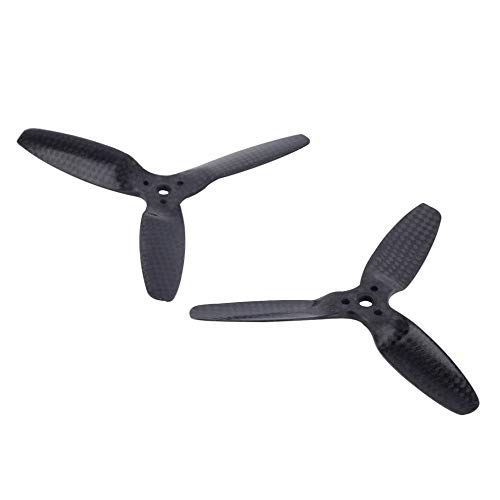 YJDTYM 2 Pares 5042 Propulsor Principal de 3 Cuchillas Propulsor Propulsor Props de Fibra de Carbono/Ajuste para Parrot Bebop Drone 3.0 8088 8x8.8 / Fit para Parrot ar.drone1.0 2.0 2.0