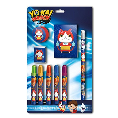 Yo-Kai Watch- 0 Set papelería 9 Piezas, 0 (CYP Imports GS-408-YK)