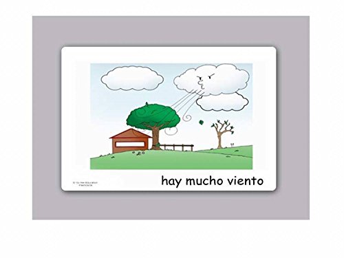 Yo-Yee Flashcards Tarjetas con Ilustraciones para el fomento del Aprendizaje del Idioma - Clima y Las Estaciones - para Las Clases de españolen guarderías, escuelas Infantiles y educación Primaria