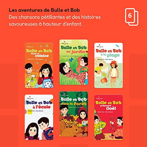 Yoto Les Aventures de Bulle et Bob – Tarjeta de audiolibro en francés para niños para Usar con Yoto Player y Mini Reproductor de Audio Todo en 1, para niños a Partir de 3 años