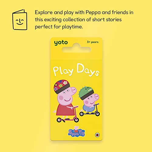 Yoto Peppa Pig: Play Days, de Ladybird,Tarjeta de historia de audio para niños para Yoto Player y Yoto Mini Altavoces para niños,Juguete para niños y niñas de 0 a 5 años +