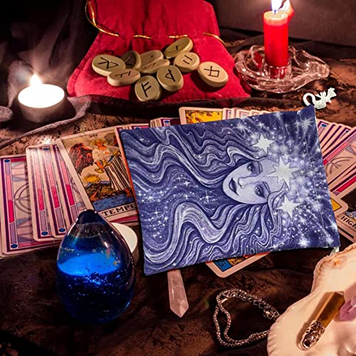 Youding Almacenamiento Tarot | Estuche Tarot Estampado Star Fairy | Pequeñas Bolsas joyería, Organizador Accesorios Tarot adivinación del Destino para Dados oráculo