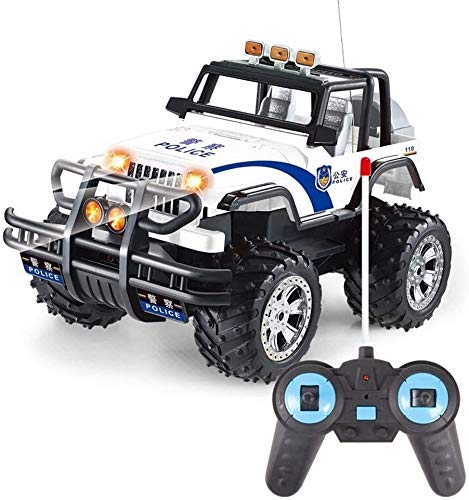 YQGOO 1:14 RC Cars Race Buggy Off Road Rock Vehicle Remote Control Crawlers Chariot Truck Gifts for Boys Girls Birthday Christmas (Color : Police Car,)