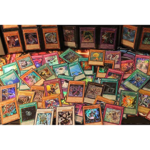 YU-GI-OH! 50 tarjetas Holo colección – Alemán – (por ejemplo, XYZ, Synchro, Super, Ultra, etc.) Yugioh Glitter Tarjetas + 1 cargador de Heartforcards