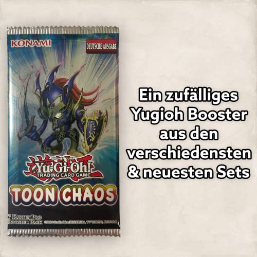 Yugioh! 50 tarjetas diferentes rares (escritura brillante) alemán + Jinzo, mago oscuro, mago oscuro para niña o niña de ojos azules w dragón + 1 Yugioh Booster aleatorio + protección de envío